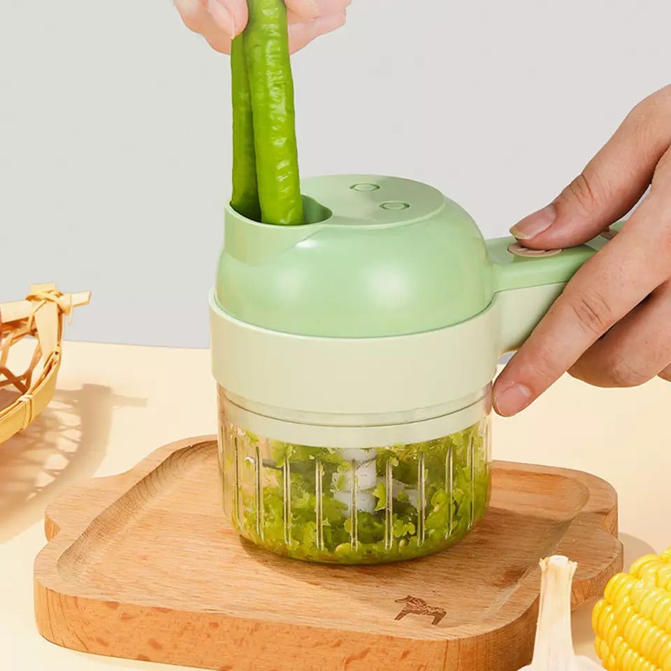 4 IN 1 HANDHELD ELECTRIC VEGETABLE CUTTER
